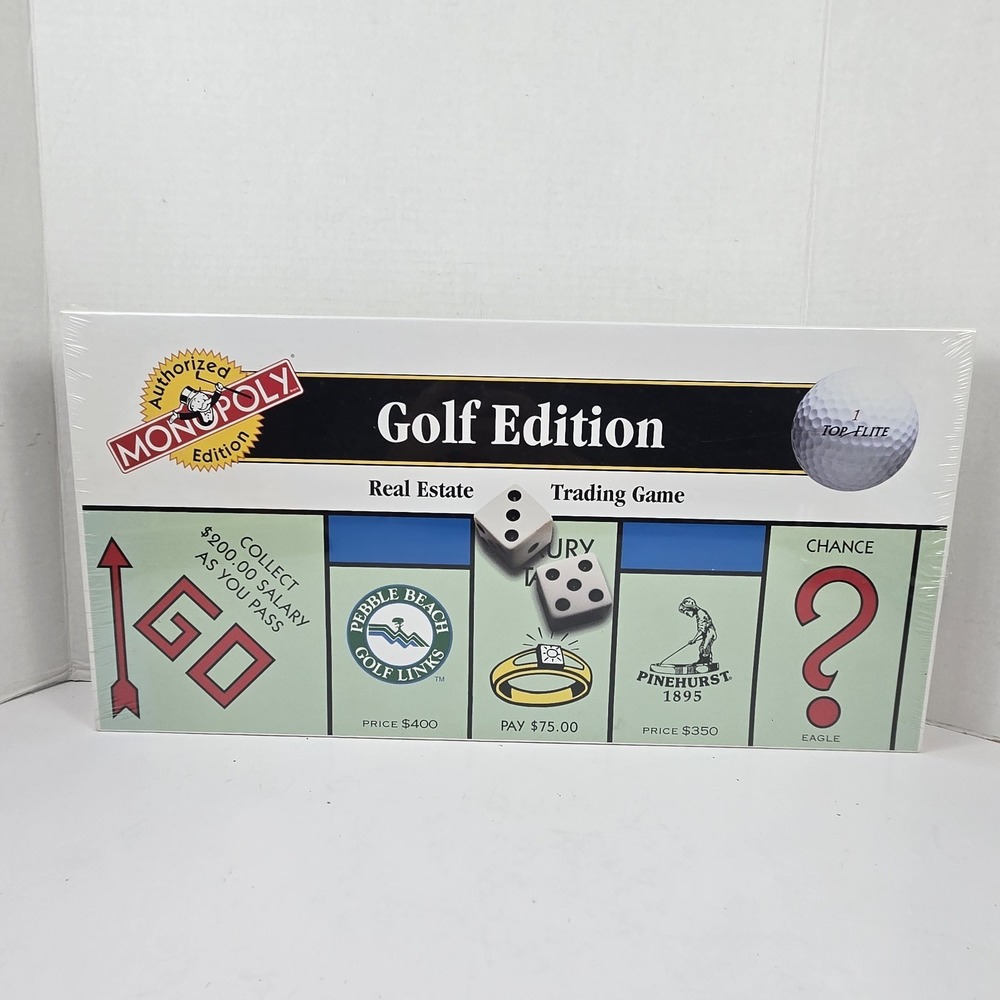 Vtg 1996 Authentic Monopoly Golf Edition Hasbro USA Made NEW SEALED READ